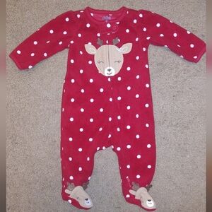 Carter's Jumpsuit Pijama Zip Baby Size 0-3 Months
